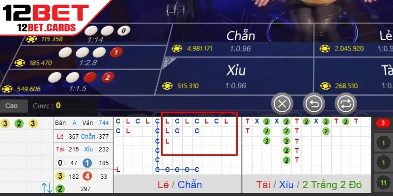 Cách bắt cầu Xóc Đĩa 12BET hiệu quả, mang lại thắng lớn cho anh em
