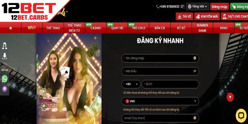 Truy cập trang chủ nhà cái để bắt đầu cung cấp thông tin tạo tài khoản